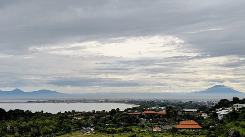 遠眺峇里島最高峰－阿貢火山 峇里島 巴里島 巴厘島 Villa 自由行 旅遊